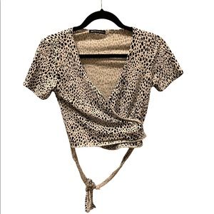 Brandy Melville Rae Wrap Top